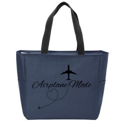 Airplane Mode Zip Tote Bag