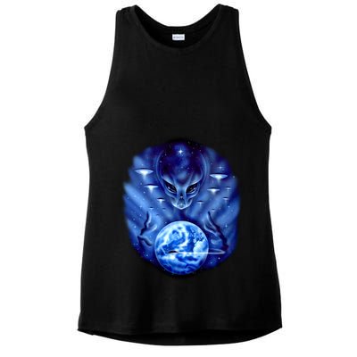 Alien Master Ladies PosiCharge Tri-Blend Wicking Tank