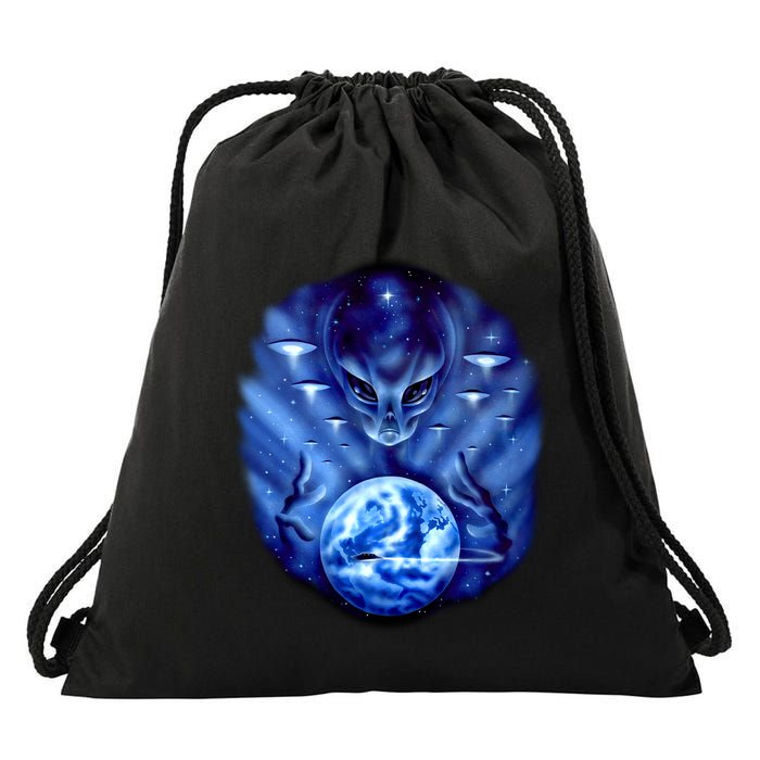 Alien Master Drawstring Bag