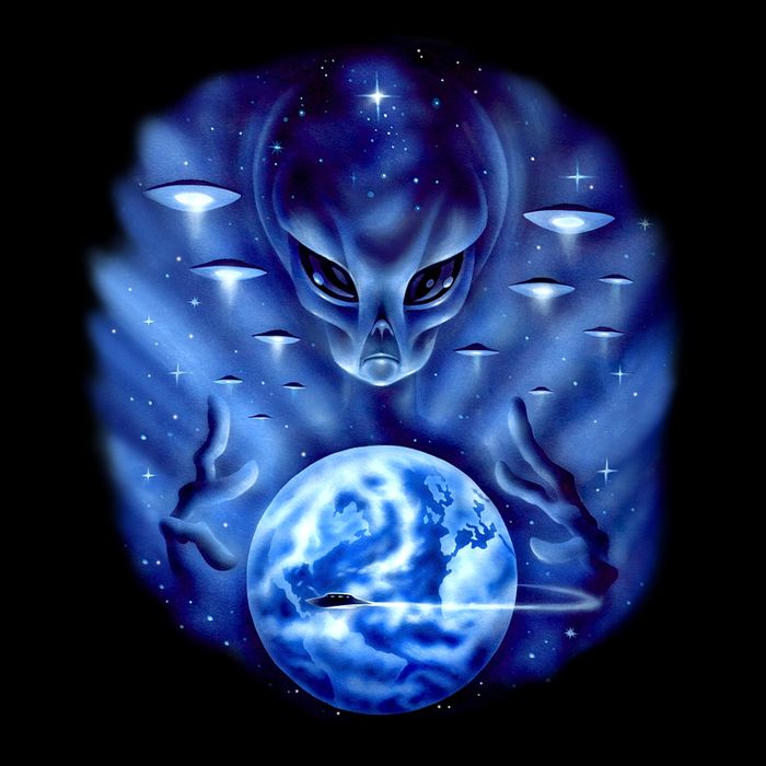 Alien Master Drawstring Bag