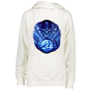 Alien Master Womens Funnel Neck Pullover Hood