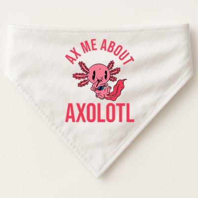 Ax Me About Axolotl USA-Made Doggie Bandana