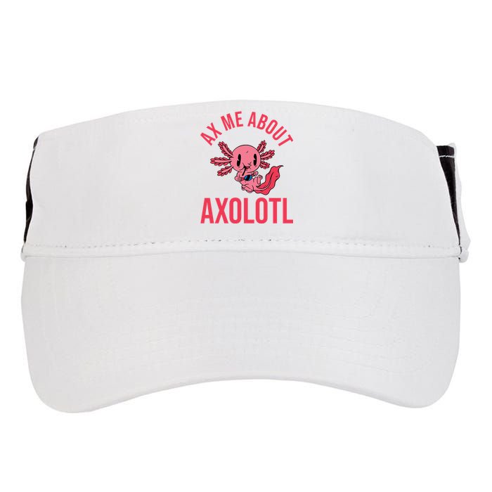 Ax Me About Axolotl Adult Drive Performance Visor