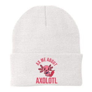 Ax Me About Axolotl Knit Cap Winter Beanie