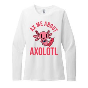 Ax Me About Axolotl Womens CVC Long Sleeve Shirt