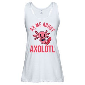 Ax Me About Axolotl Ladies Essential Flowy Tank