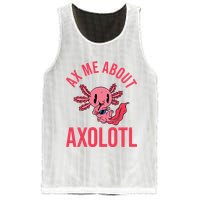 Ax Me About Axolotl Mesh Reversible Basketball Jersey Tank