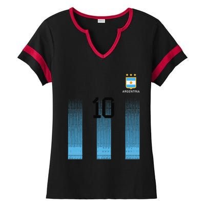 Argentinian Mom Argentina Mommy Mama Argentine Flag Ladies Halftime Notch Neck Tee