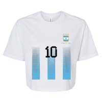 Argentinian Mom Argentina Mommy Mama Argentine Flag Bella+Canvas Jersey Crop Tee