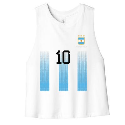 Argentinian Mom Argentina Mommy Mama Argentine Flag Women's Racerback Cropped Tank