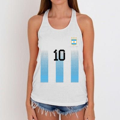 Argentinian Mom Argentina Mommy Mama Argentine Flag Women's Knotted Racerback Tank