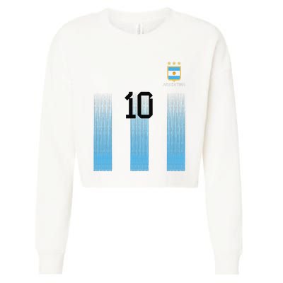 Argentinian Mom Argentina Mommy Mama Argentine Flag Cropped Pullover Crew