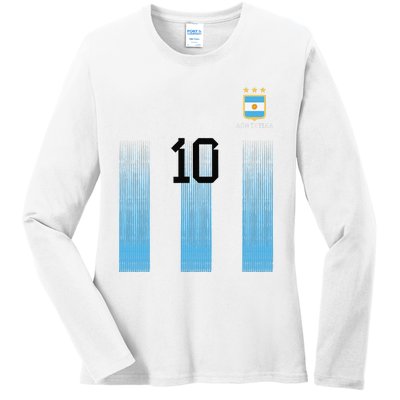 Argentinian Mom Argentina Mommy Mama Argentine Flag Ladies Long Sleeve Shirt