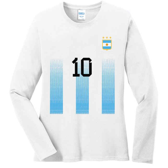 Argentinian Mom Argentina Mommy Mama Argentine Flag Ladies Long Sleeve Shirt