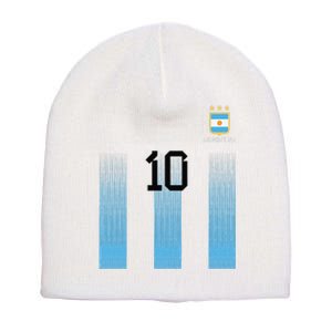 Argentinian Mom Argentina Mommy Mama Argentine Flag Short Acrylic Beanie