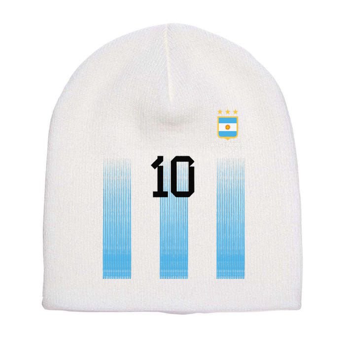 Argentinian Mom Argentina Mommy Mama Argentine Flag Short Acrylic Beanie