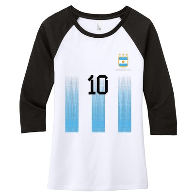 Argentinian Mom Argentina Mommy Mama Argentine Flag Women's Tri-Blend 3/4-Sleeve Raglan Shirt