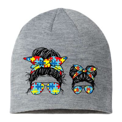 Autism Mom And Life Messy Bun Sunglasses Bandana Sustainable Beanie