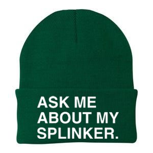 Ask Me About My Splinker Knit Cap Winter Beanie