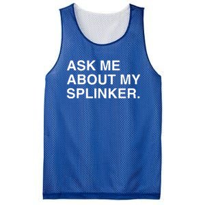 Ask Me About My Splinker Mesh Reversible Basketball Jersey Tank