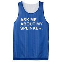 Ask Me About My Splinker Mesh Reversible Basketball Jersey Tank