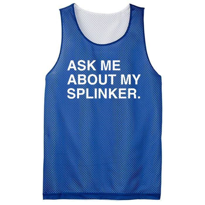 Ask Me About My Splinker Mesh Reversible Basketball Jersey Tank