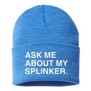 Ask Me About My Splinker Sustainable Knit Beanie