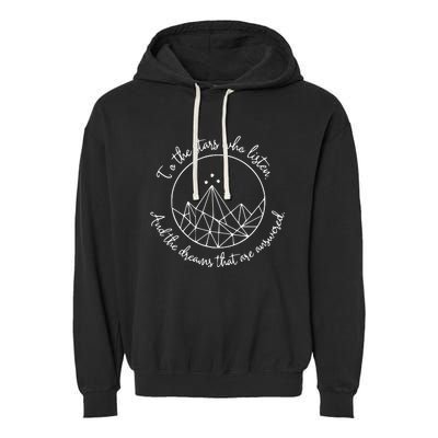 Acotar Merch A Court Of Thorns And Roses Sarah J Maas Garment-Dyed Fleece Hoodie