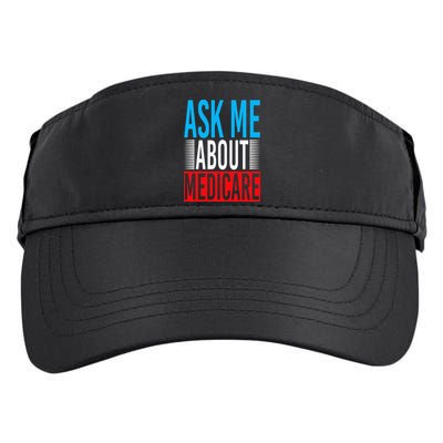 Ask Me About Medicare Insurance Agent Sales Marketing Adult Drive Performance Visor