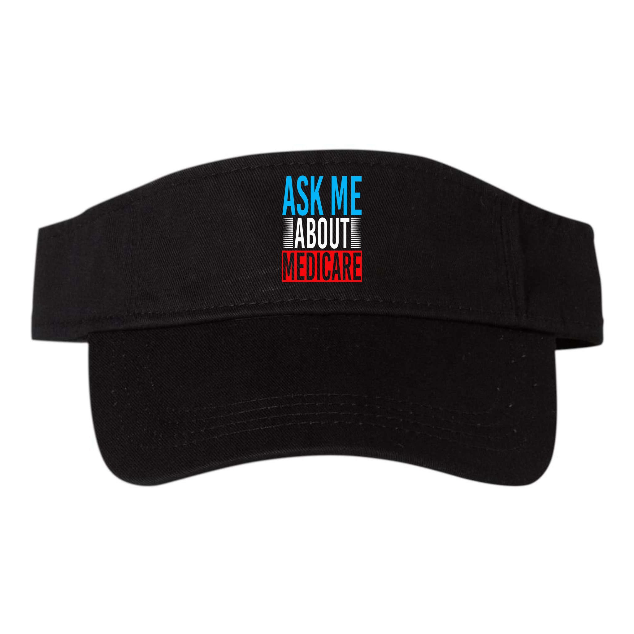 Ask Me About Medicare Insurance Agent Sales Marketing Visor