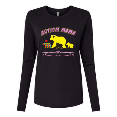 Autism Mama Autism Awareness Gift Womens Cotton Relaxed Long Sleeve T-Shirt