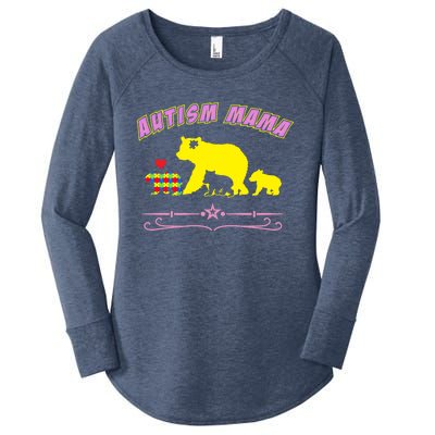 Autism Mama Autism Awareness Gift Women's Perfect Tri Tunic Long Sleeve Shirt