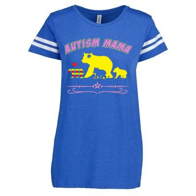 Autism Mama Autism Awareness Gift Enza Ladies Jersey Football T-Shirt