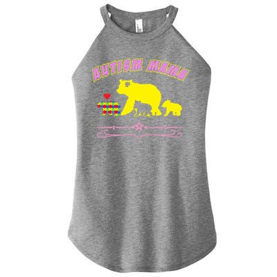 Autism Mama Autism Awareness Gift Women's Perfect Tri Rocker Tank