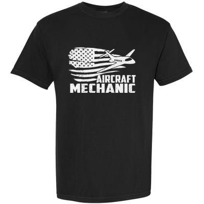 Aircraft Mechanic - Aviation Airplane Maintenance Engineer Garment-Dyed Heavyweight T-Shirt