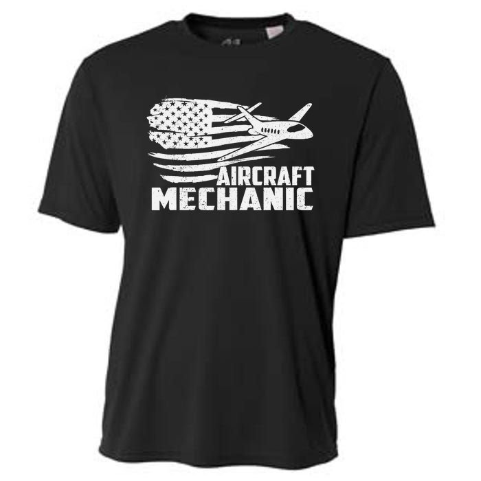 Aircraft Mechanic - Aviation Airplane Maintenance Engineer Cooling Performance Crew T-Shirt