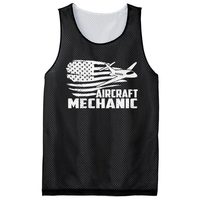 Aircraft Mechanic - Aviation Airplane Maintenance Engineer Mesh Reversible Basketball Jersey Tank