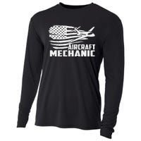 Aircraft Mechanic - Aviation Airplane Maintenance Engineer Cooling Performance Long Sleeve Crew