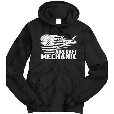 Aircraft Mechanic - Aviation Airplane Maintenance Engineer Tie Dye Hoodie