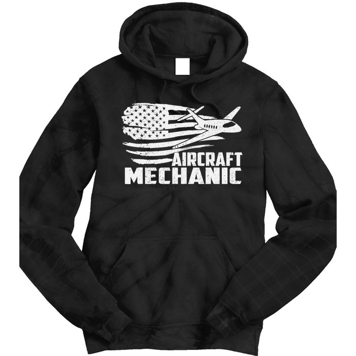 Aircraft Mechanic - Aviation Airplane Maintenance Engineer Tie Dye Hoodie