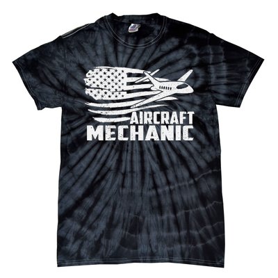 Aircraft Mechanic - Aviation Airplane Maintenance Engineer Tie-Dye T-Shirt