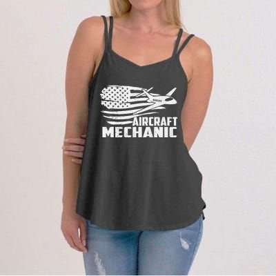 Aircraft Mechanic - Aviation Airplane Maintenance Engineer Women's Strappy Tank