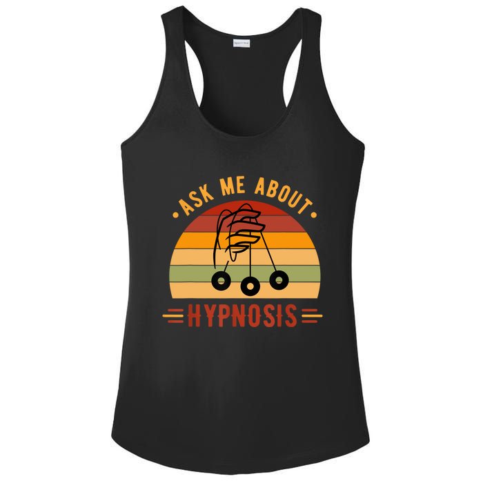 Ask Me About Hypnosis Gift Ladies PosiCharge Competitor Racerback Tank