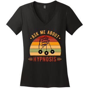 Ask Me About Hypnosis Gift Women's V-Neck T-Shirt