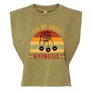 Ask Me About Hypnosis Gift Garment-Dyed Women's Muscle Tee