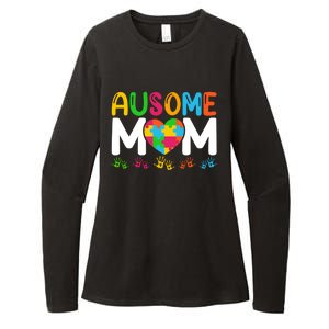 Ausome Mom Autism Great Gift Womens CVC Long Sleeve Shirt