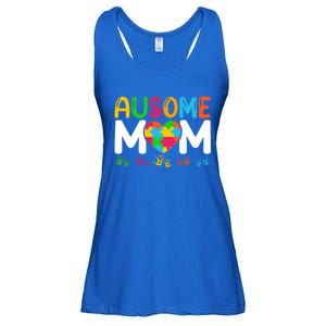 Ausome Mom Autism Great Gift Ladies Essential Flowy Tank