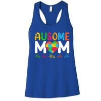 Ausome Mom Autism Great Gift Women's Racerback Tank