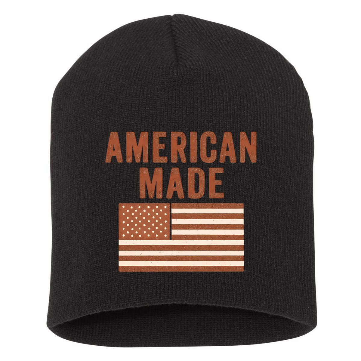 American Made Short Acrylic Beanie