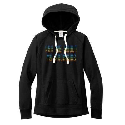 Ask Me About My Pronouns Rainbow Funny Gay Agenda Gift Women's Fleece Hoodie